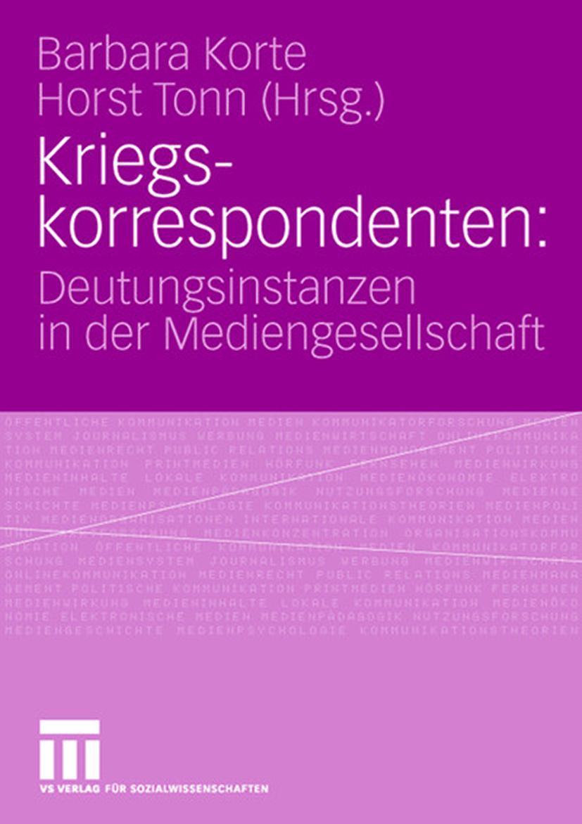 Vorderes Coverbild Kriegskorrespondenten