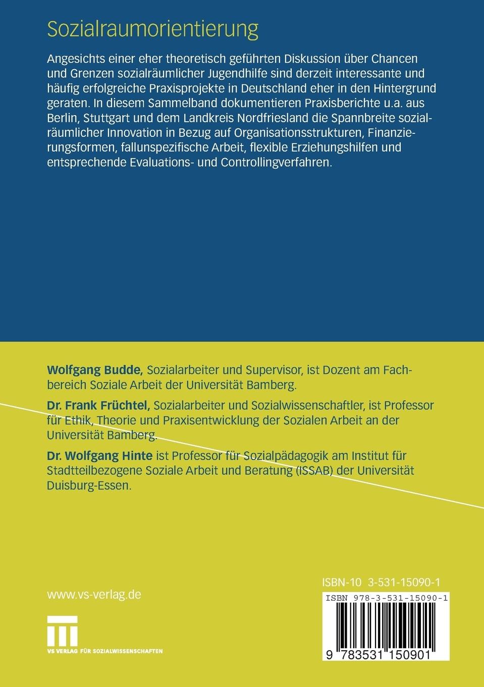 Rückseitencover Sozialraumorientierung