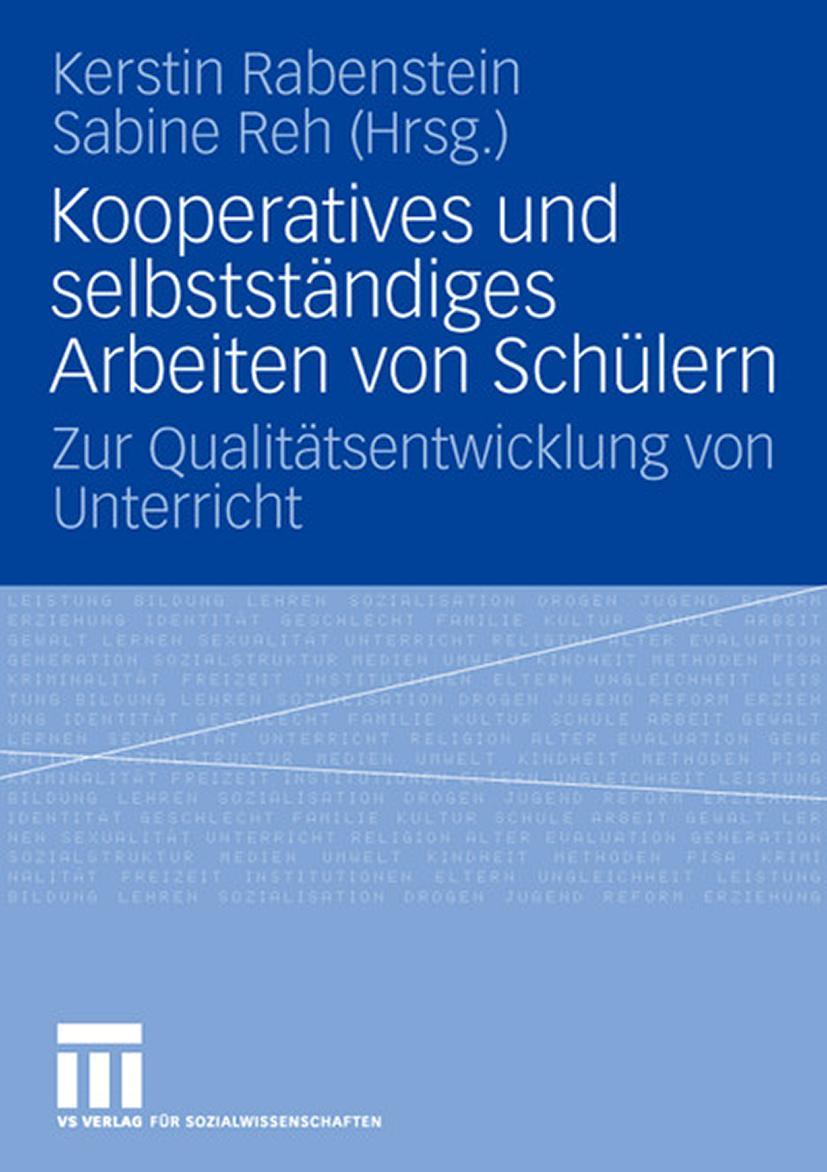 Vorderes Coverbild Kooperatives und selbständiges Arbeiten von Schülern