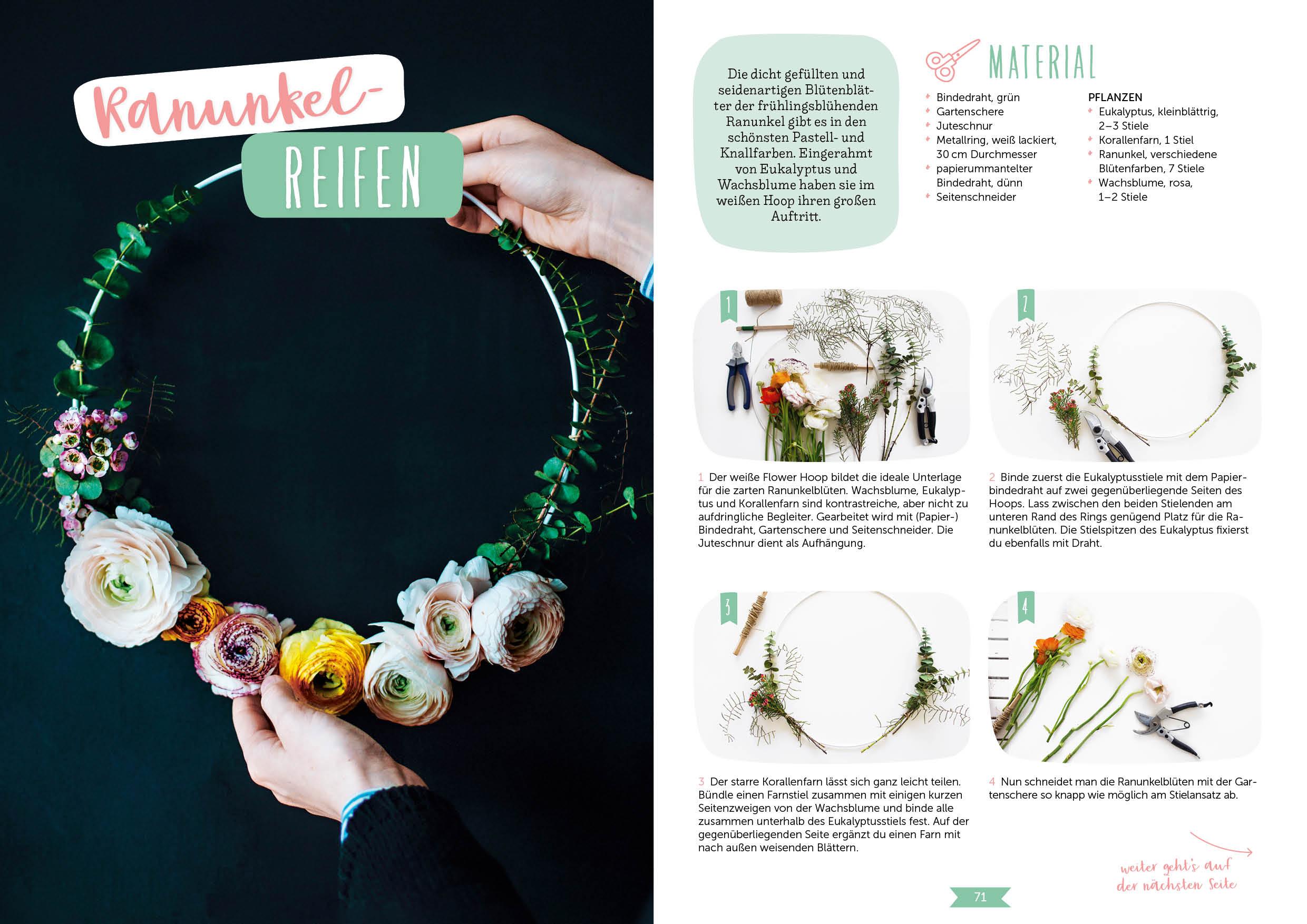 Beispielinhalt (Bild) Hallo Frühling: Wunderschöne Kreativprojekte für Frühling und Ostern