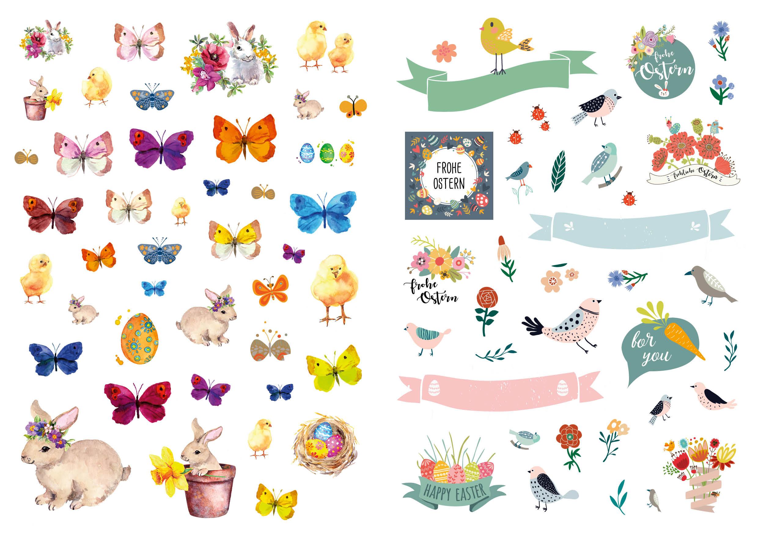 Beispielinhalt (Bild) Frühlings-Sticker-Traum