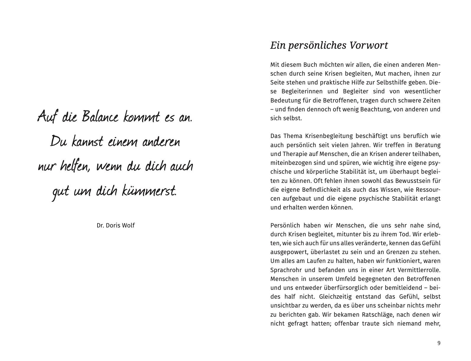 Beispielinhalt (Bild) Durch die Krise begleiten