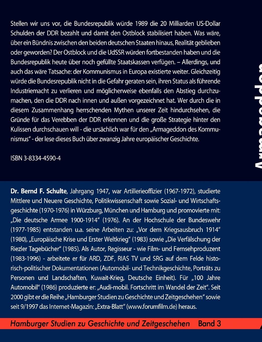 Rückseitencover Armageddon des Kommunismus