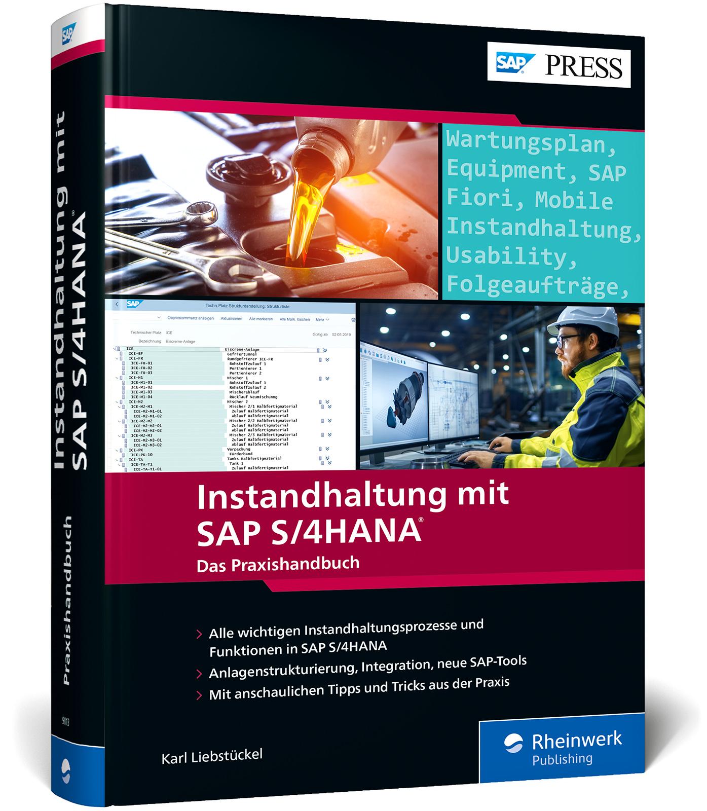 Vorderes Coverbild Instandhaltung mit SAP S/4HANA