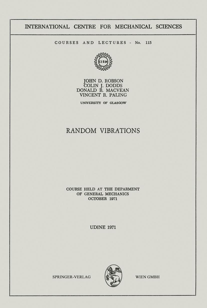Vorderes Coverbild Random Vibrations