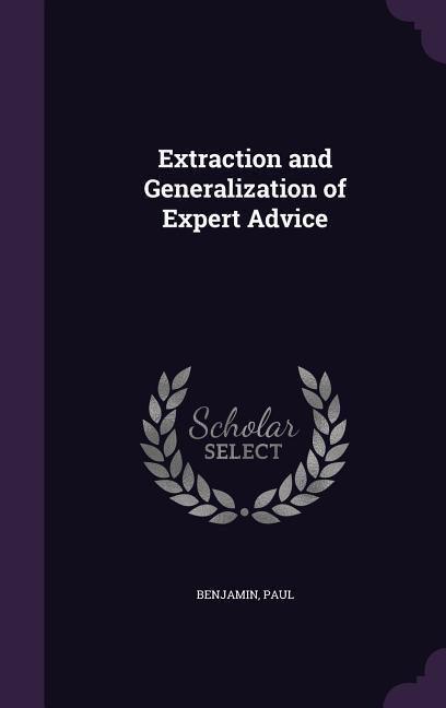 Vorderes Coverbild Extraction and Generalization of Expert Advice