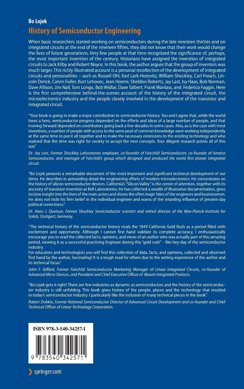 Rückseitencover History of Semiconductor Engineering