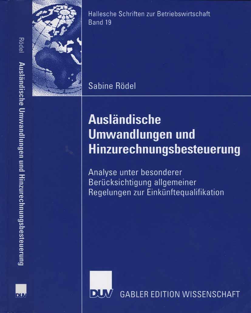 Vorderes Coverbild Ausländische Umwandlungen und Hinzurechnungsbesteuerung