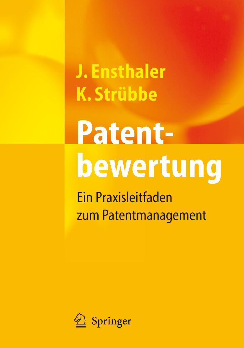 Vorderes Coverbild Patentbewertung
