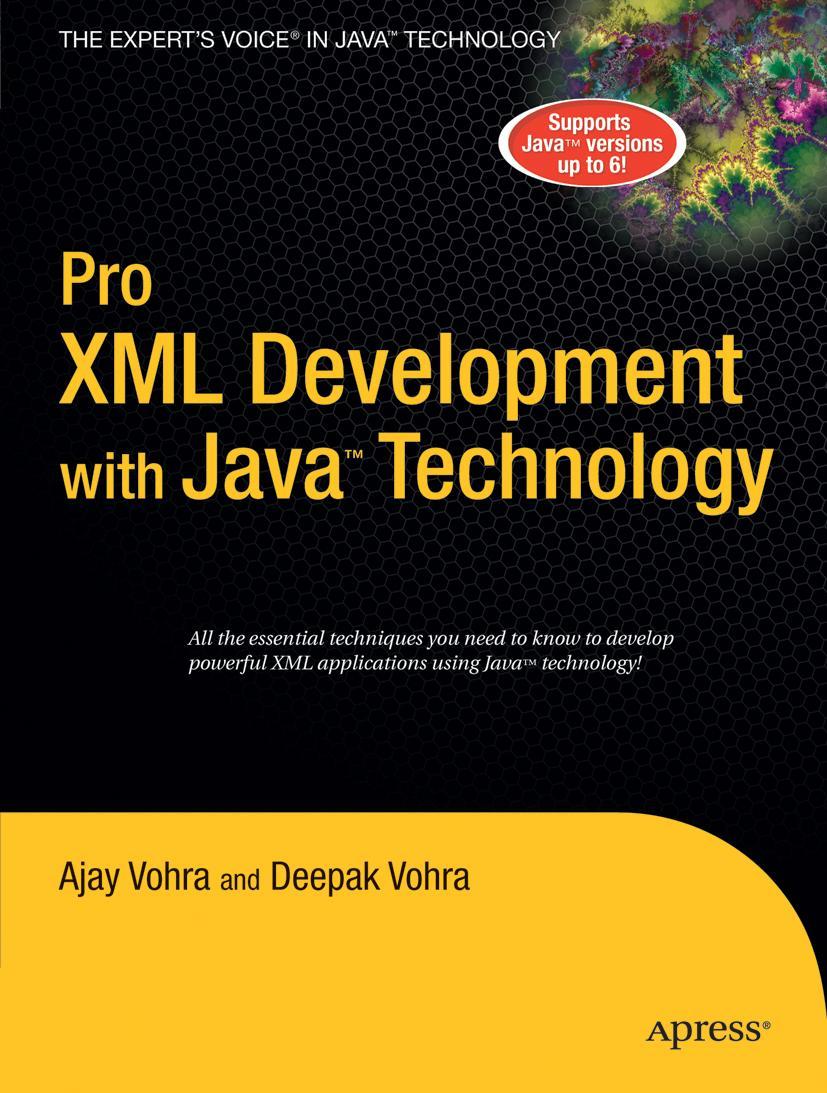 Vorderes Coverbild Pro XML Development with Java Technology