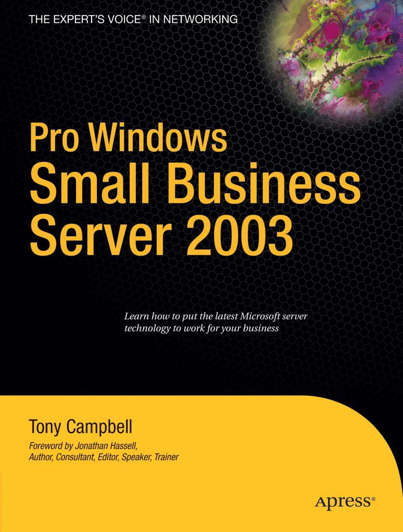Vorderes Coverbild Pro Windows Small Business Server 2003