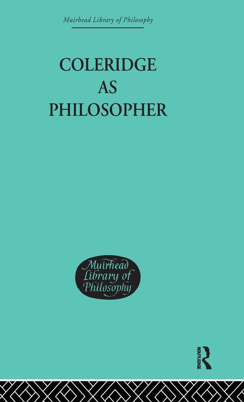Vorderes Coverbild Coleridge as Philosopher