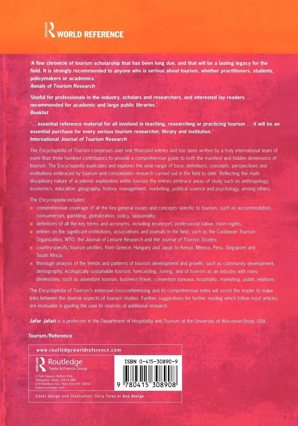 Rückseitencover Encyclopedia of Tourism