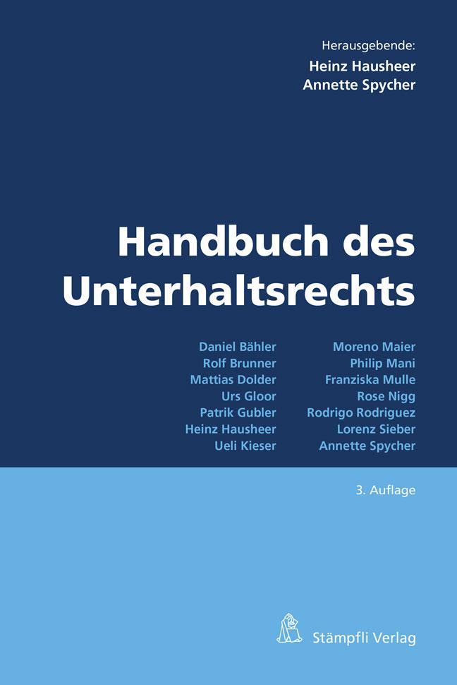 Vorderes Coverbild Handbuch des Unterhaltsrechts