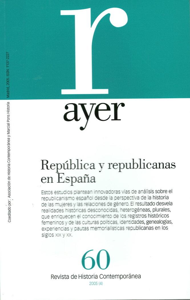 Vorderes Coverbild República y republicanas en España