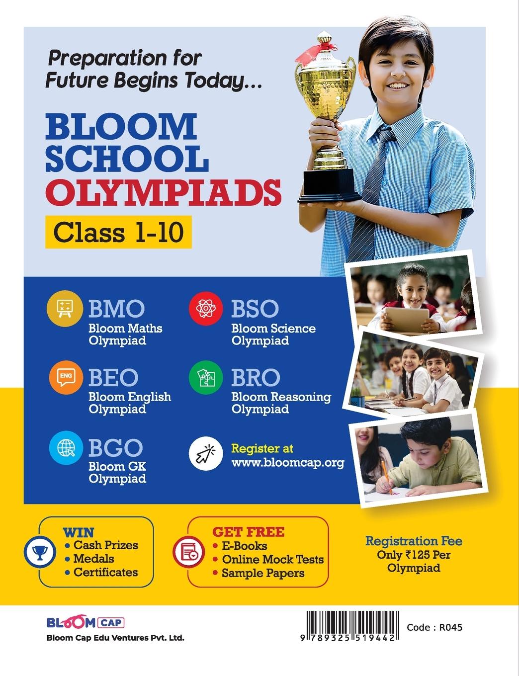 Rückseitencover Bloom CAP General Knowledge Olympiad Class 5