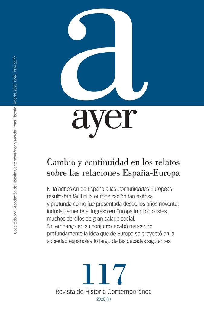 Vorderes Coverbild Cambio y continuidad en los relatos sobre las relaciones España-Europa