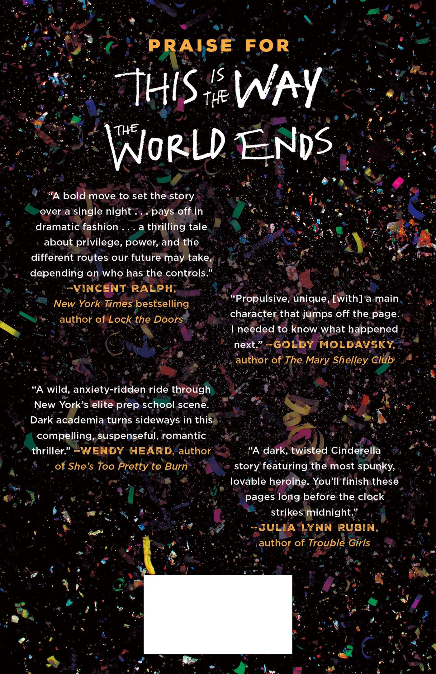 Rückseitencover This Is the Way the World Ends