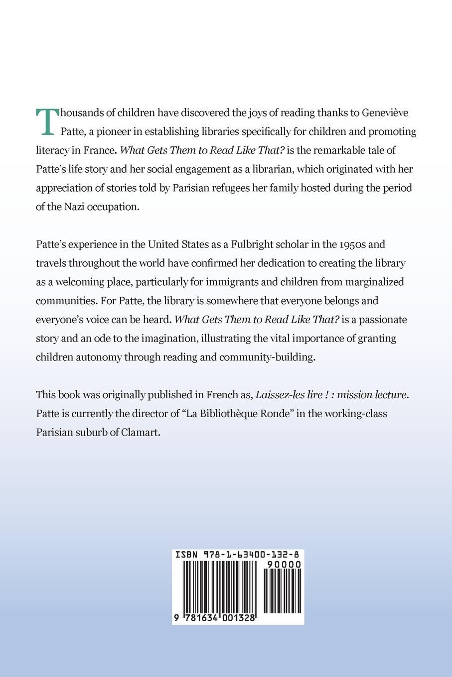 Rückseitencover What Gets Them to Read Like That? The Story of the Woman Who Got Millions of Children to Read