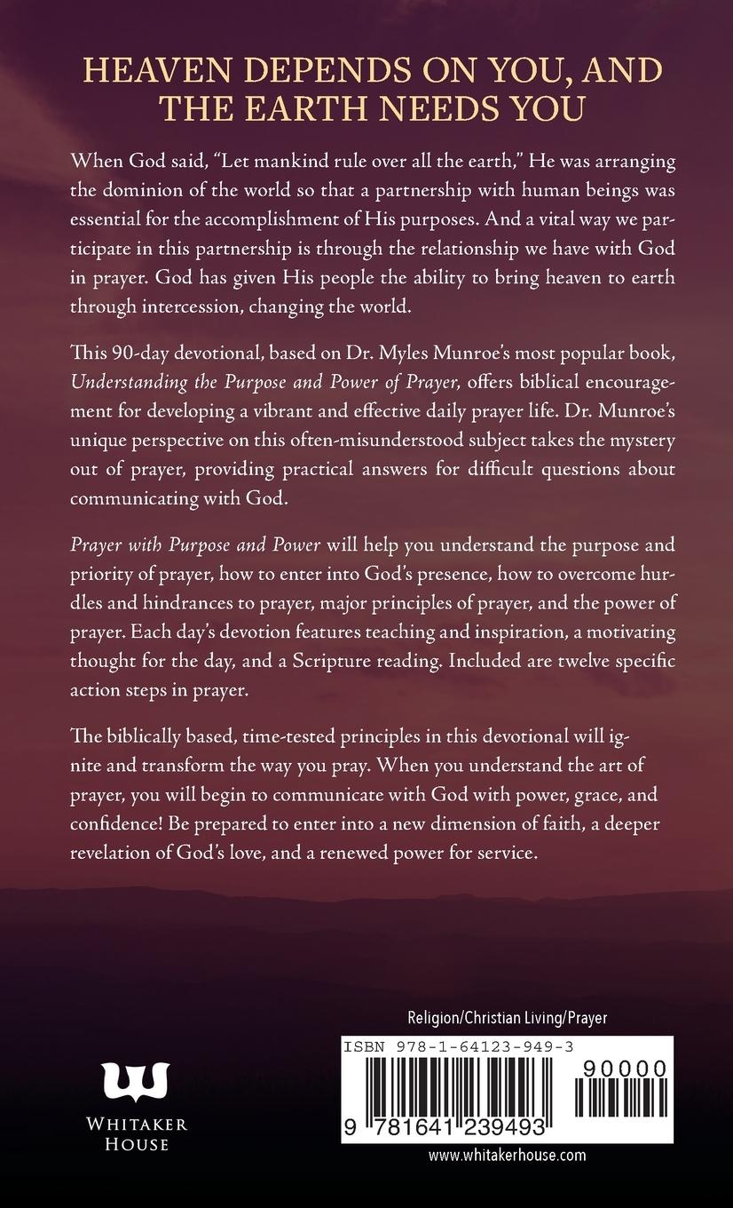 Rückseitencover Prayer with Purpose and Power