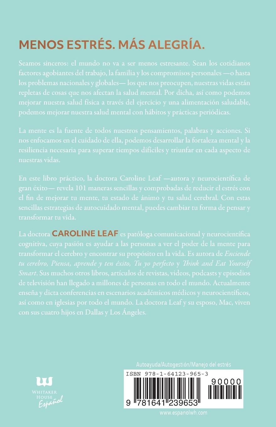 Rückseitencover 101 Maneras Sencillas de Reducir El Estrés
