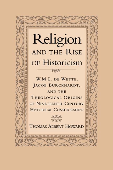 Vorderes Coverbild Religion and the Rise of Historicism