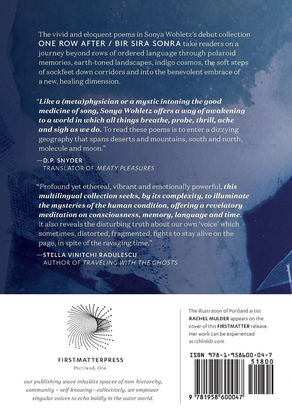 Rückseitencover One Row After / Bir S¿ra Sonra