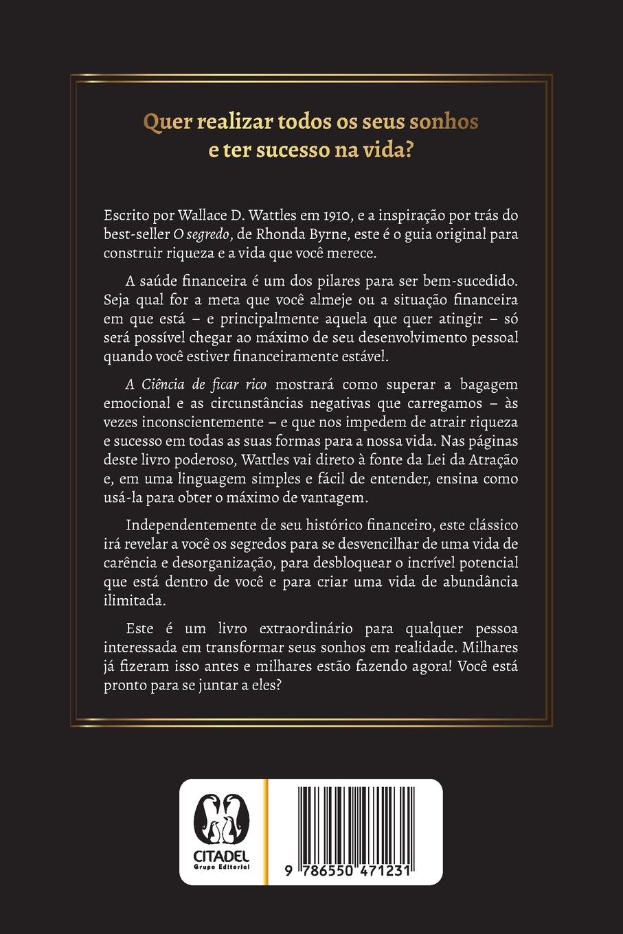 Rückseitencover A Ciência de Ficar Rico