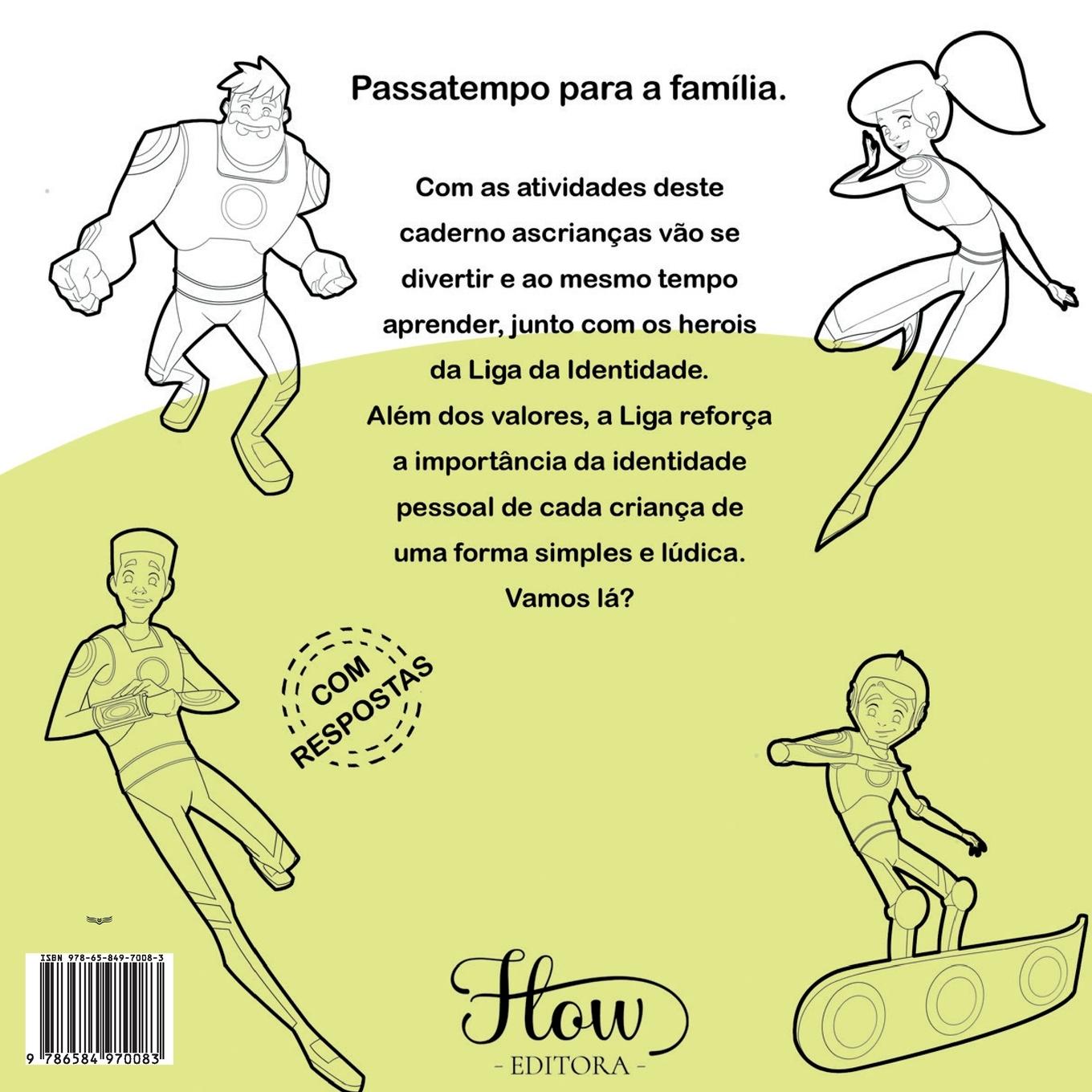 Rückseitencover Liga da Identidade - Livro de Atividades