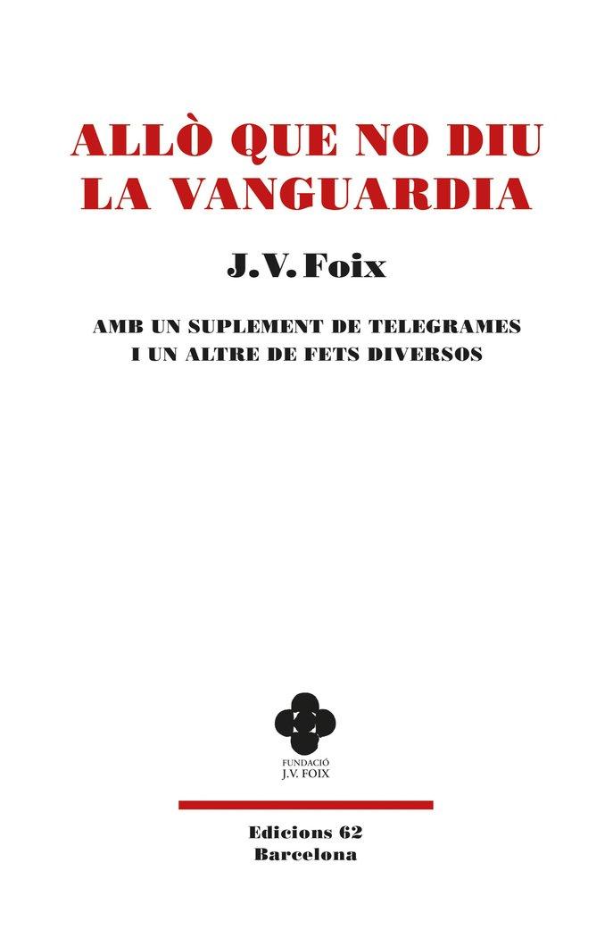 Vorderes Coverbild Allò que no diu La Vanguardia