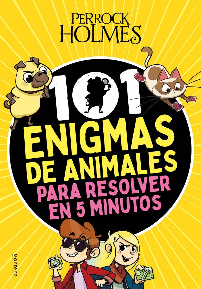 Vorderes Coverbild 101 enigmas de animales para resolver en 5 minutos