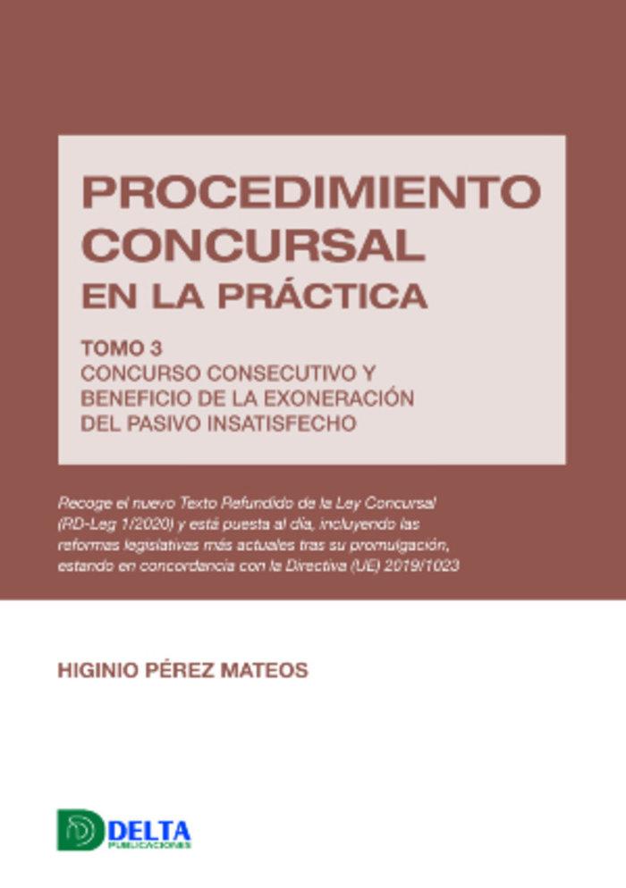 Vorderes Coverbild Procedimiento concursal en la práctica Tomo III