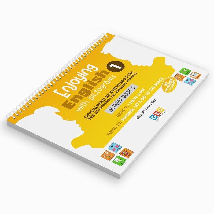 Vorderes Coverbild Enjoying English with pictograms 1 : activity book 5