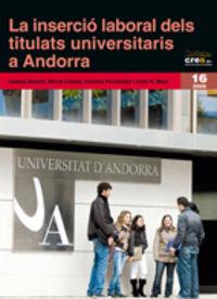 Vorderes Coverbild La inserció laboral dels titulars universitaris a Andorra