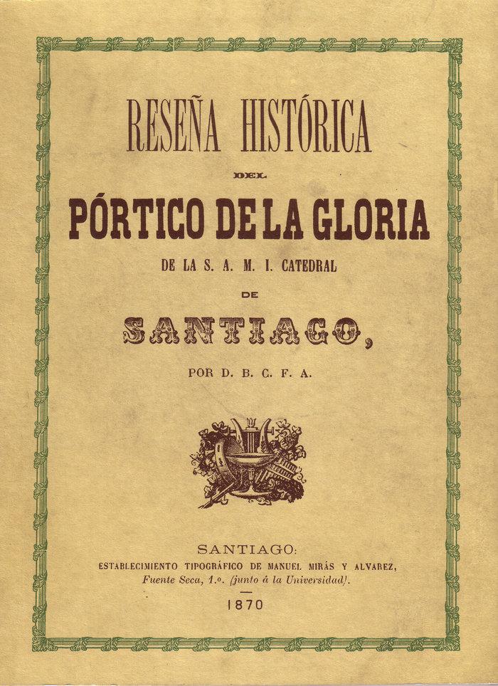 Vorderes Coverbild Reseña histórica del Pórtico de la Gloria de catedral de Santiago