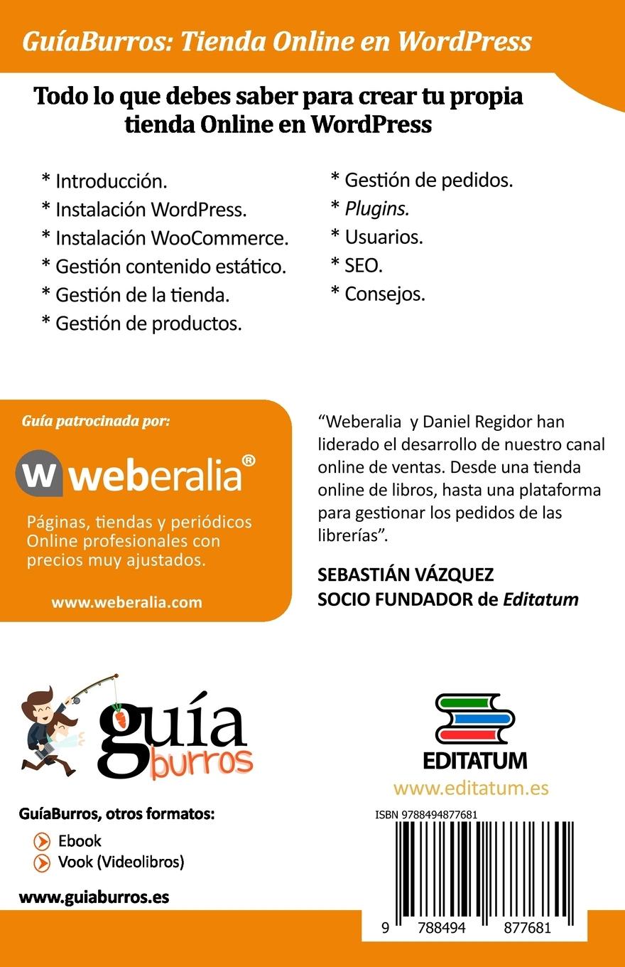 Rückseitencover Crear una tienda en WordPress : todo lo que debes saber para crear tu propia tienda online en WordPress
