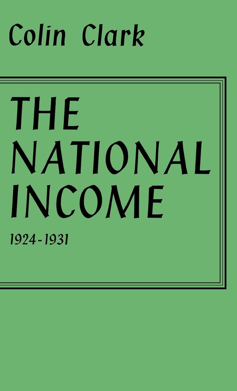 Vorderes Coverbild National Income 1924-1931