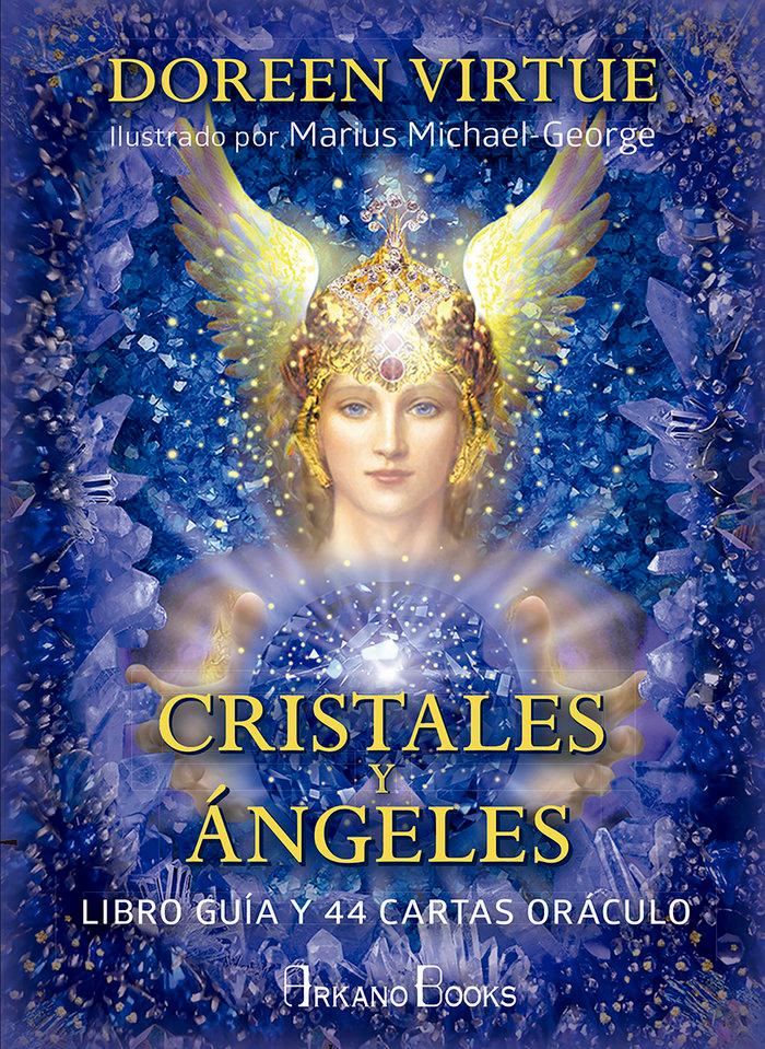 Vorderes Coverbild Cristales y ángeles : libro guía y 44 cartas oráculo