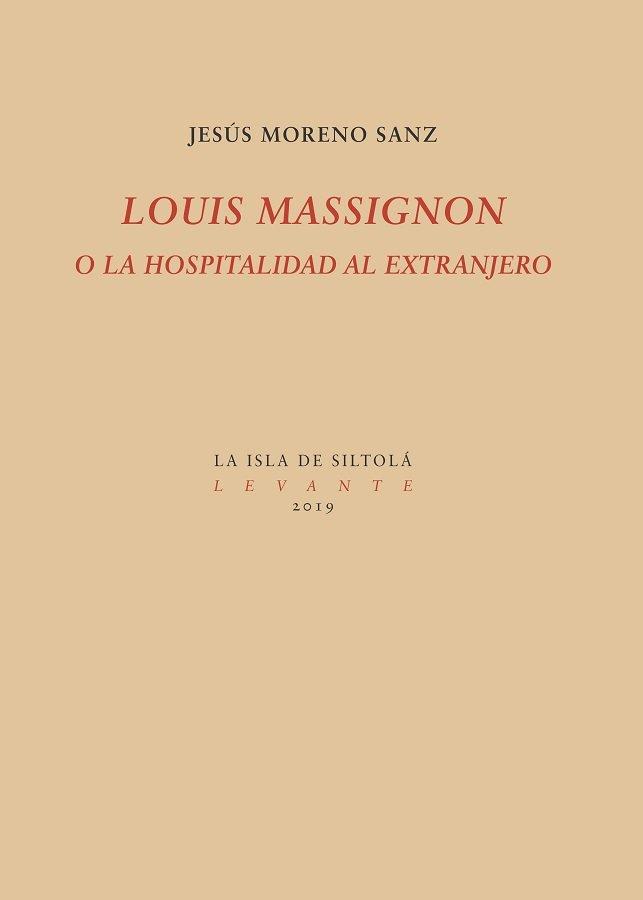 Vorderes Coverbild Louis Massignon o la hospitalidad al extranjero