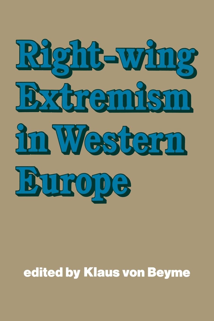 Vorderes Coverbild Right-wing Extremism in Western Europe