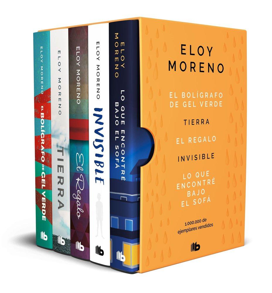 Vorderes Coverbild Estuche Eloy Moreno Con: El Bolígrafo de Gel Verde -Tierra - El Regalo - Invisible - Lo Que Encontré Bajo El Sofá / Eloy Moreno. Boxed Set