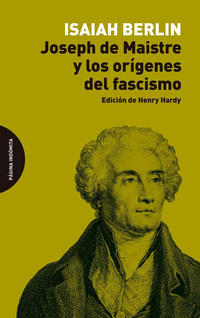 Vorderes Coverbild Joseph de Maistre y los orígenes del fascismo