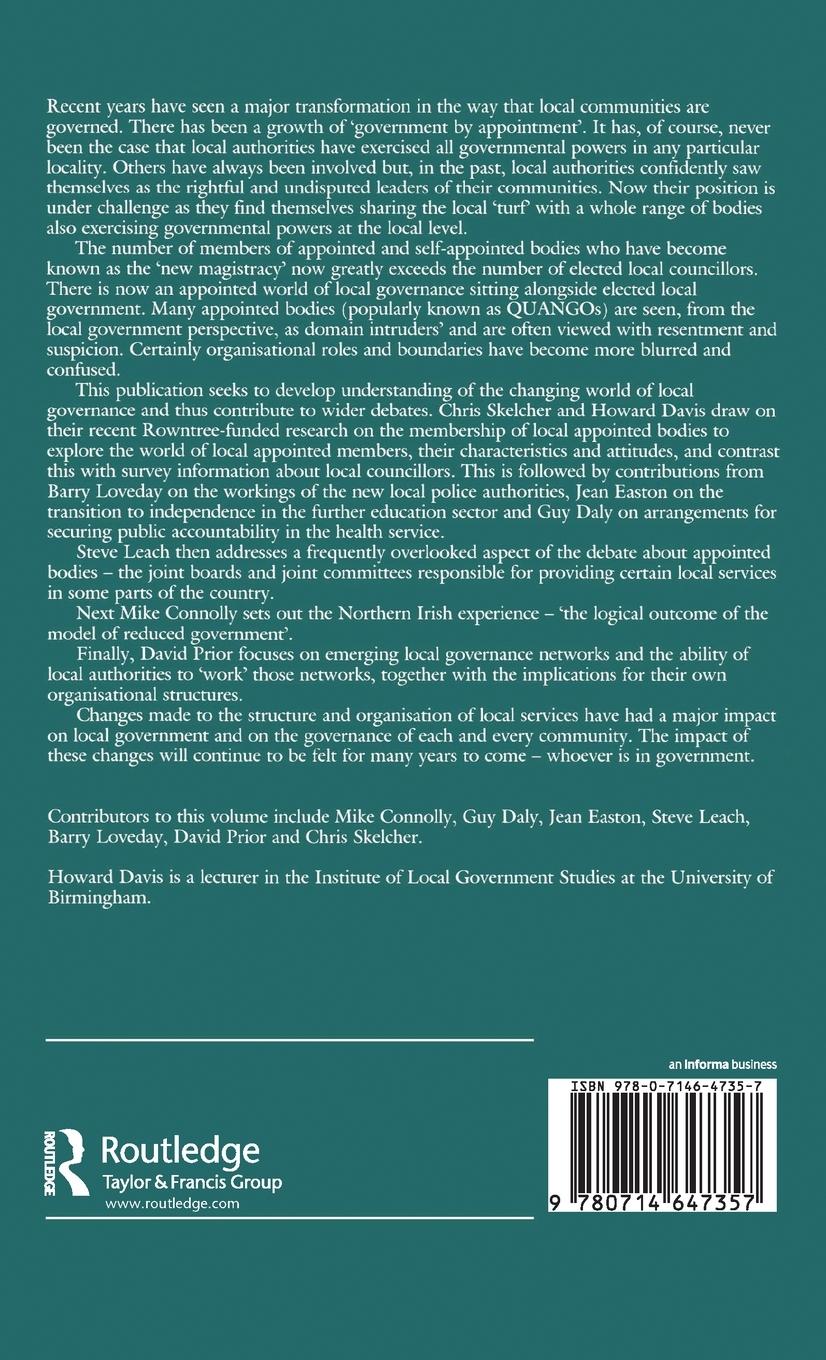 Rückseitencover QUANGOs and Local Government