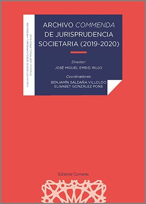 Vorderes Coverbild Archivo "commenda" de jurisprudencia societaria, 2019-2020