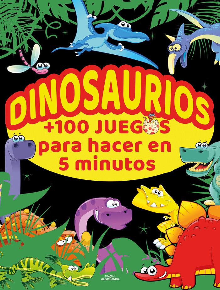 Vorderes Coverbild Dinosaurios +100 juegos para hacer en 5 minutos