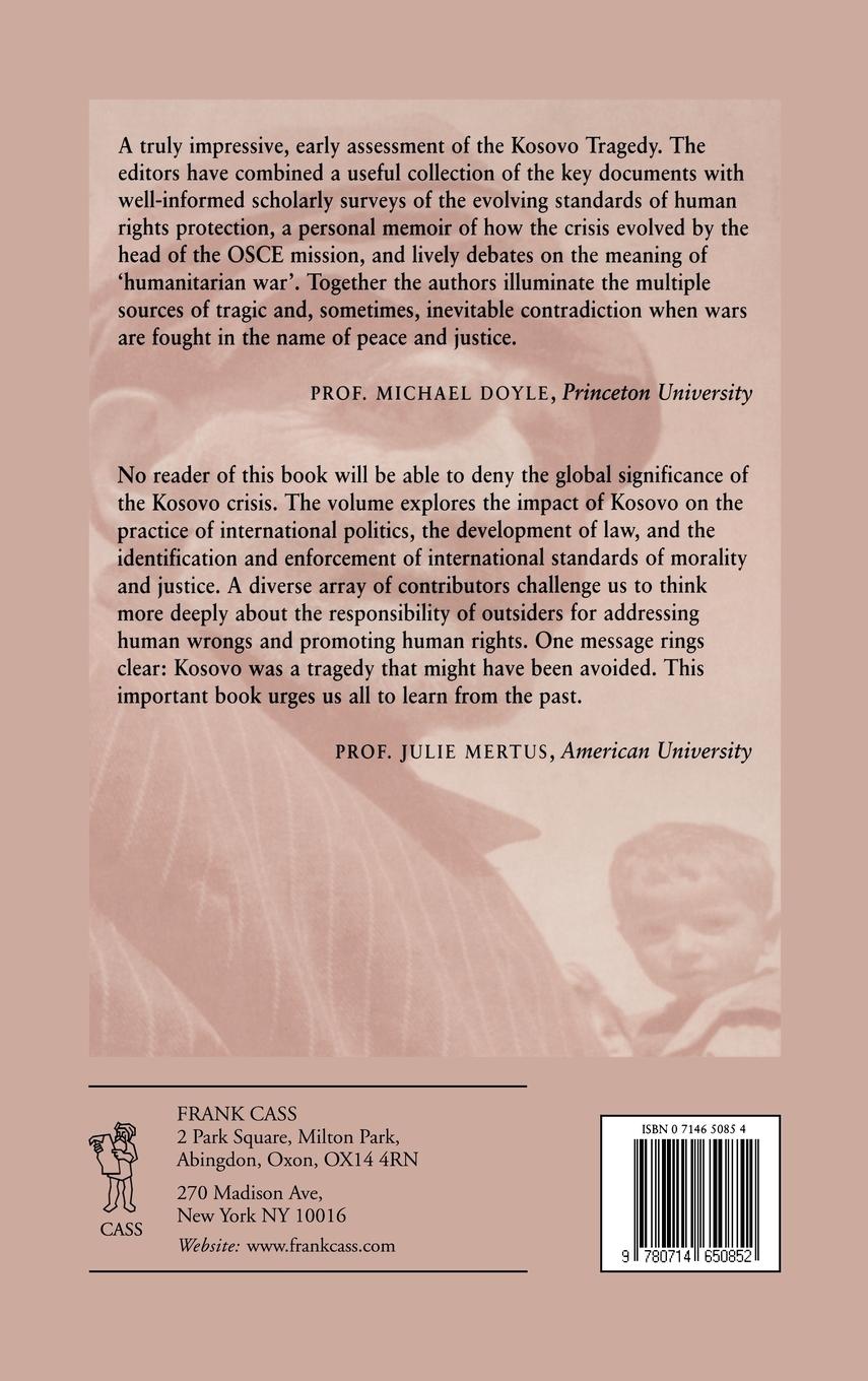 Rückseitencover The Kosovo Tragedy