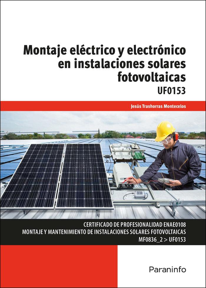 Vorderes Coverbild Montaje eléctrico y electrónico en instalaciones solares fotovoltaicas