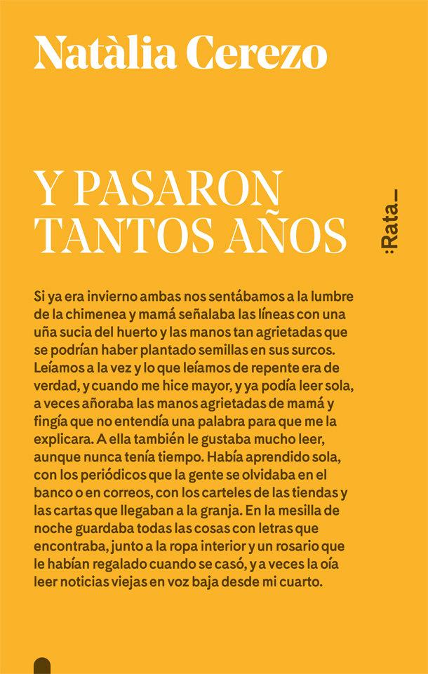 Vorderes Coverbild Y pasaron tantos años