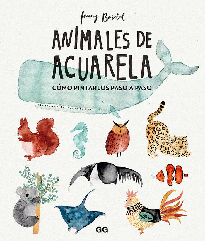 Vorderes Coverbild Animales de acuarela : cómo dibujarlos paso a paso