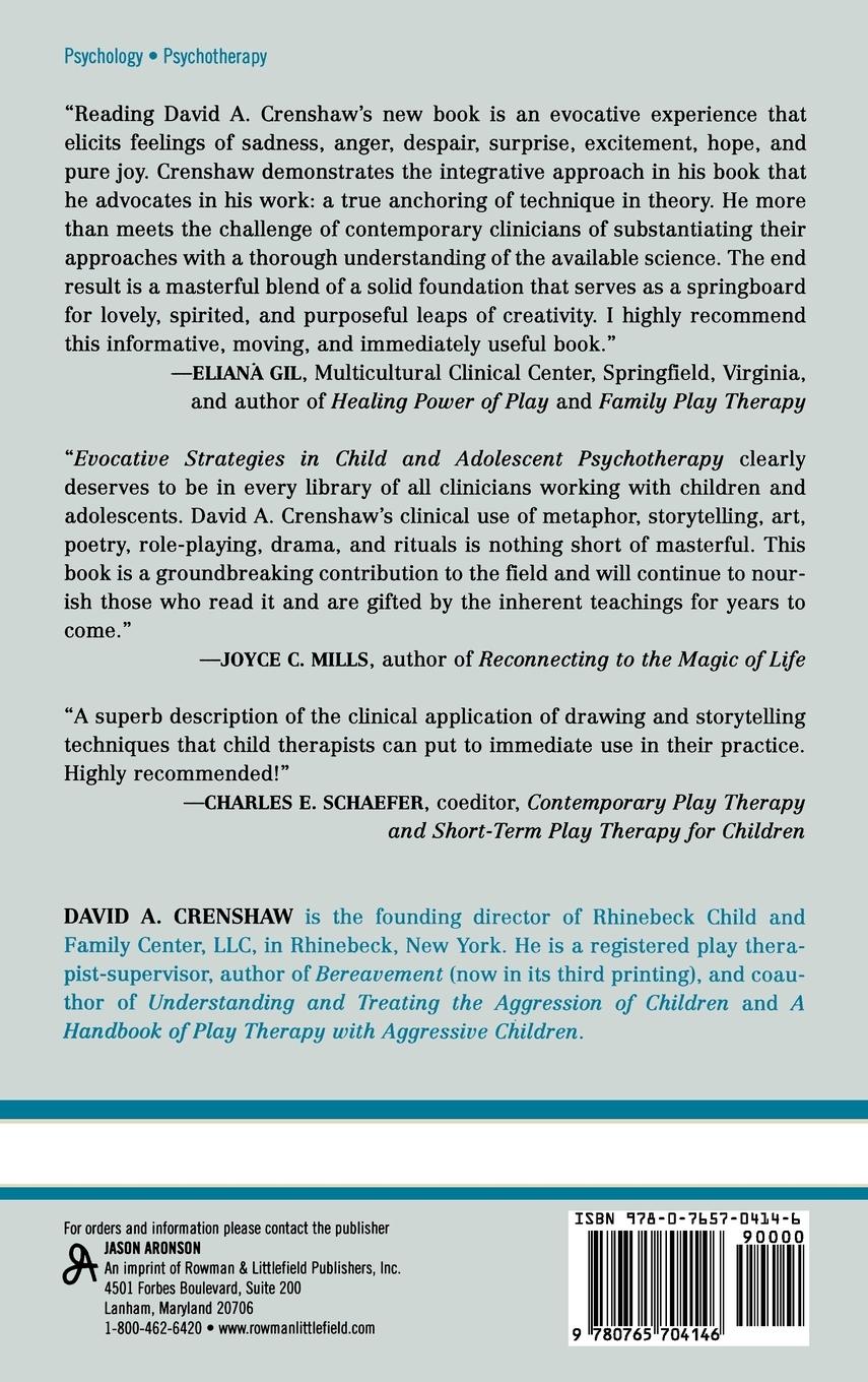 Rückseitencover Evocative Strategies in Child and Adolescent Psychotherapy